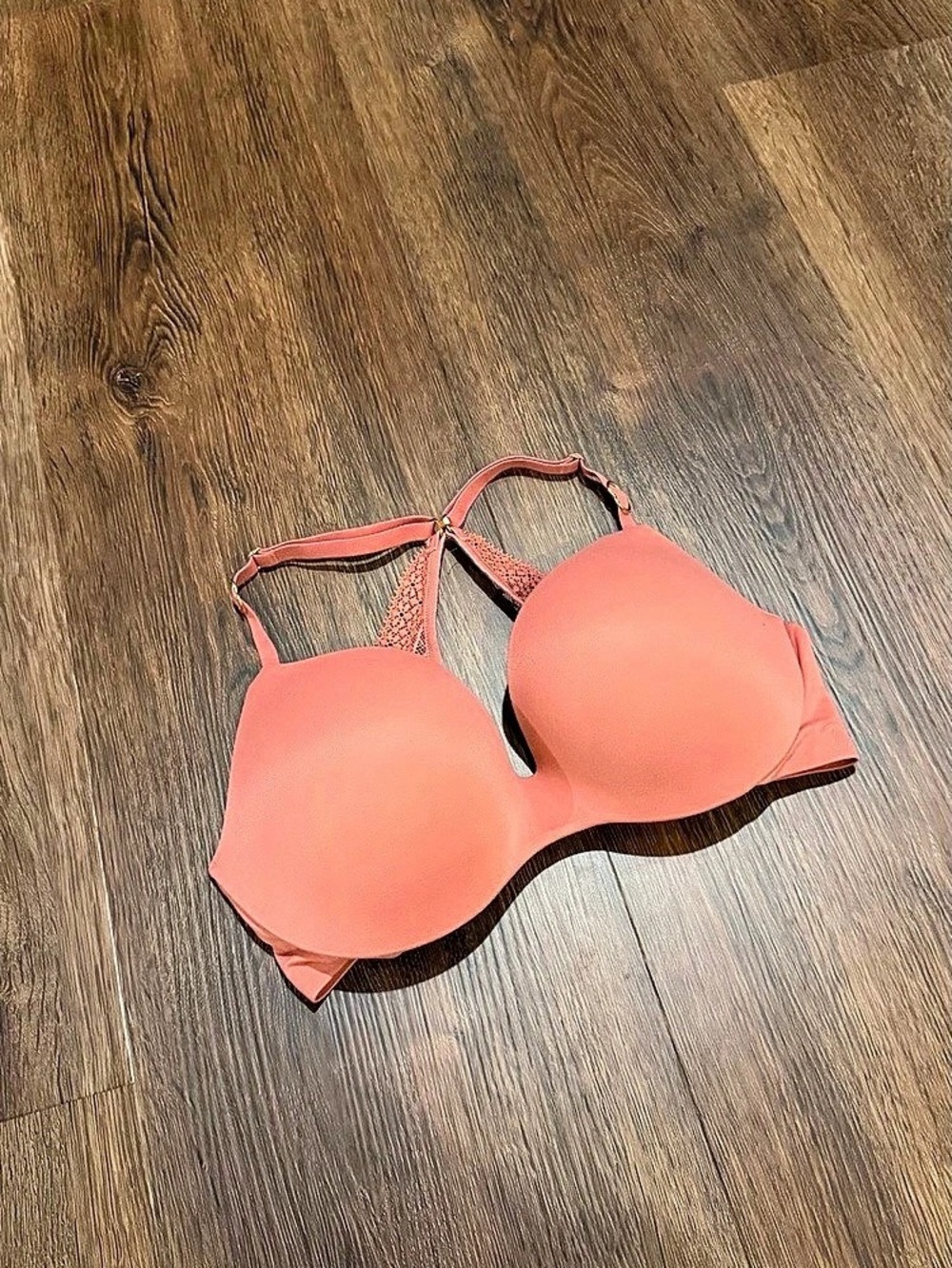 Victoria’s Secret Dusty Blush Rose Lace Racerback Bra 34C